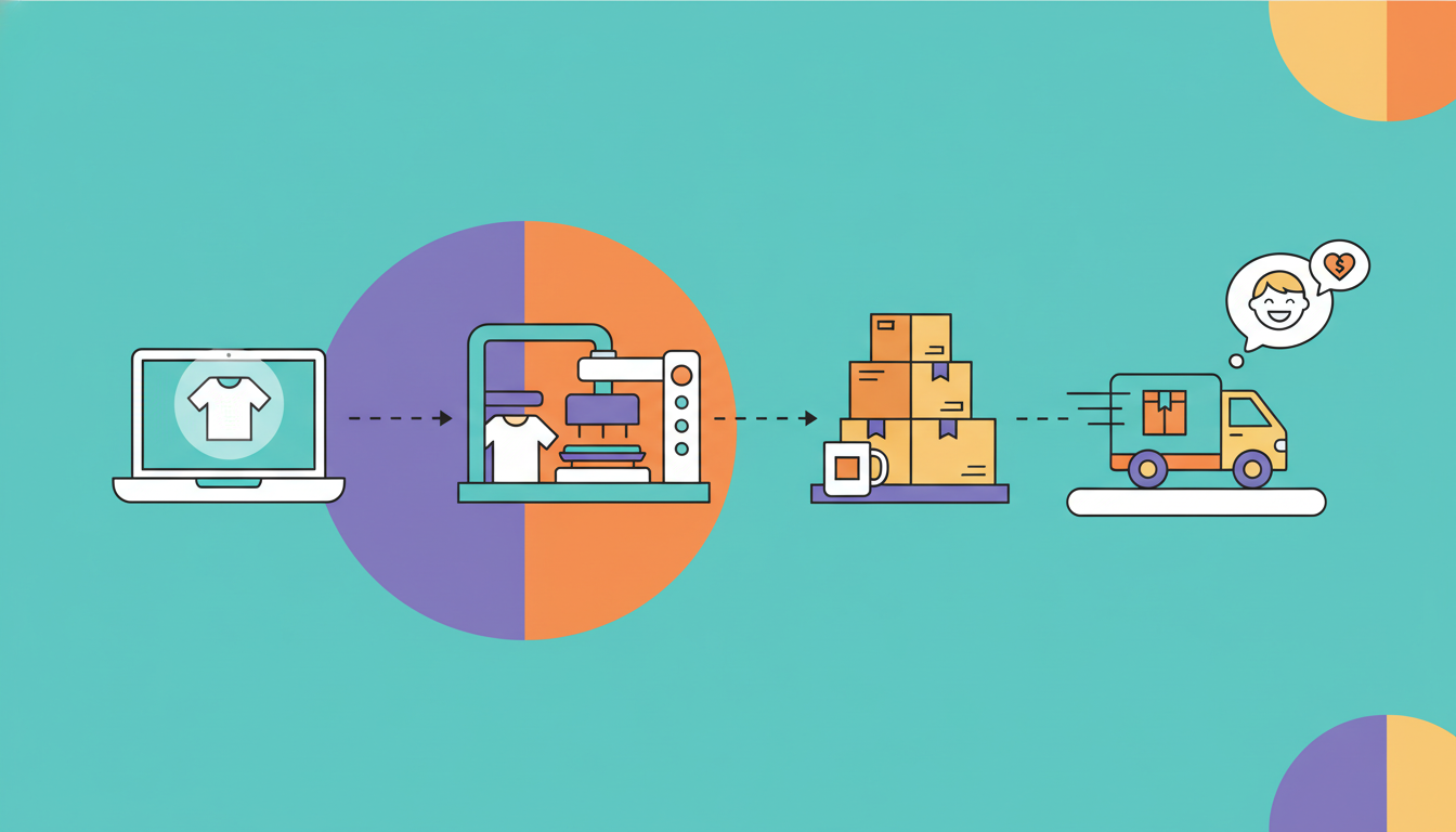 Illustration for What Is Print on Demand? The Complete Beginner's Guide