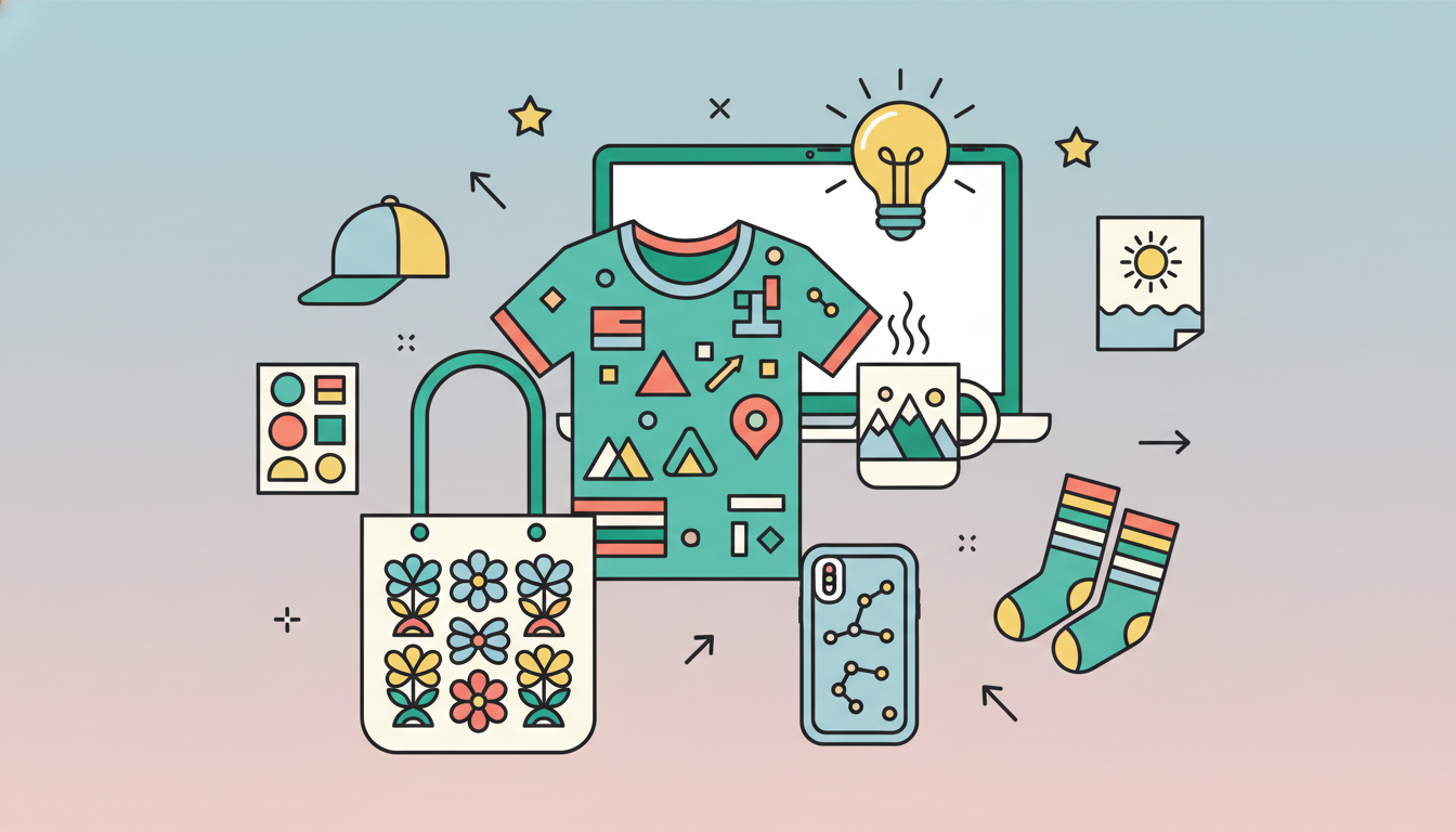 Illustration for Best-Selling Print on Demand Products: What to Sell