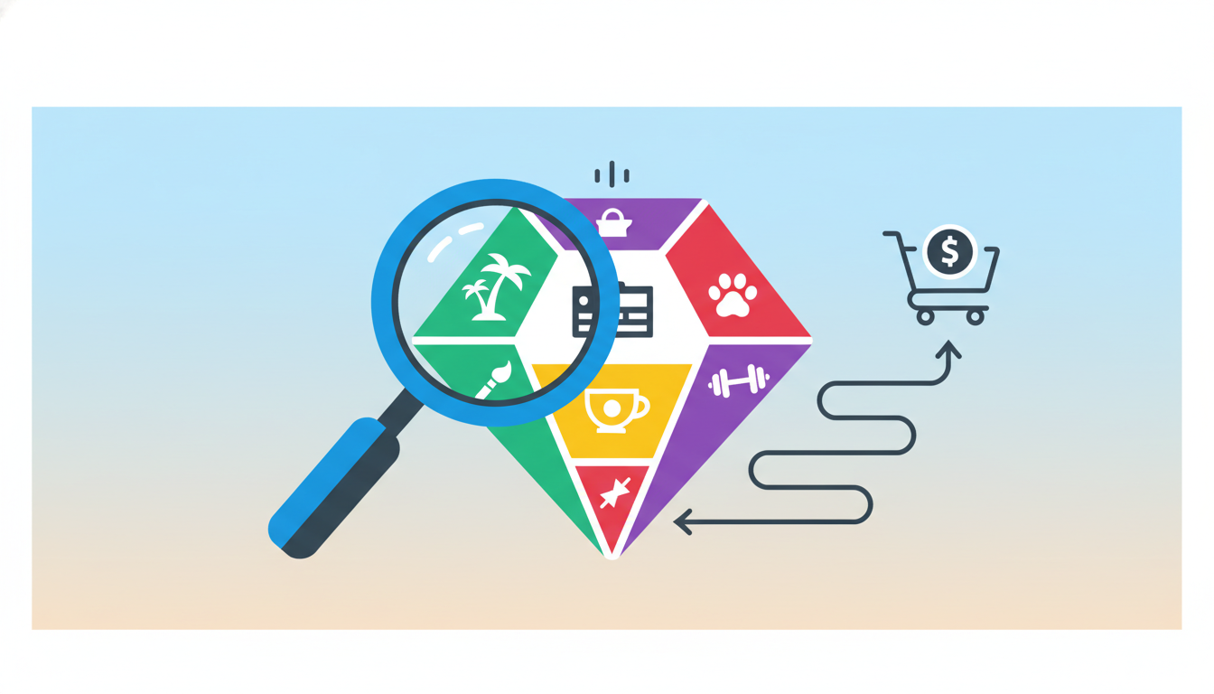 Illustration for How to Find a Profitable Niche for Your POD Business