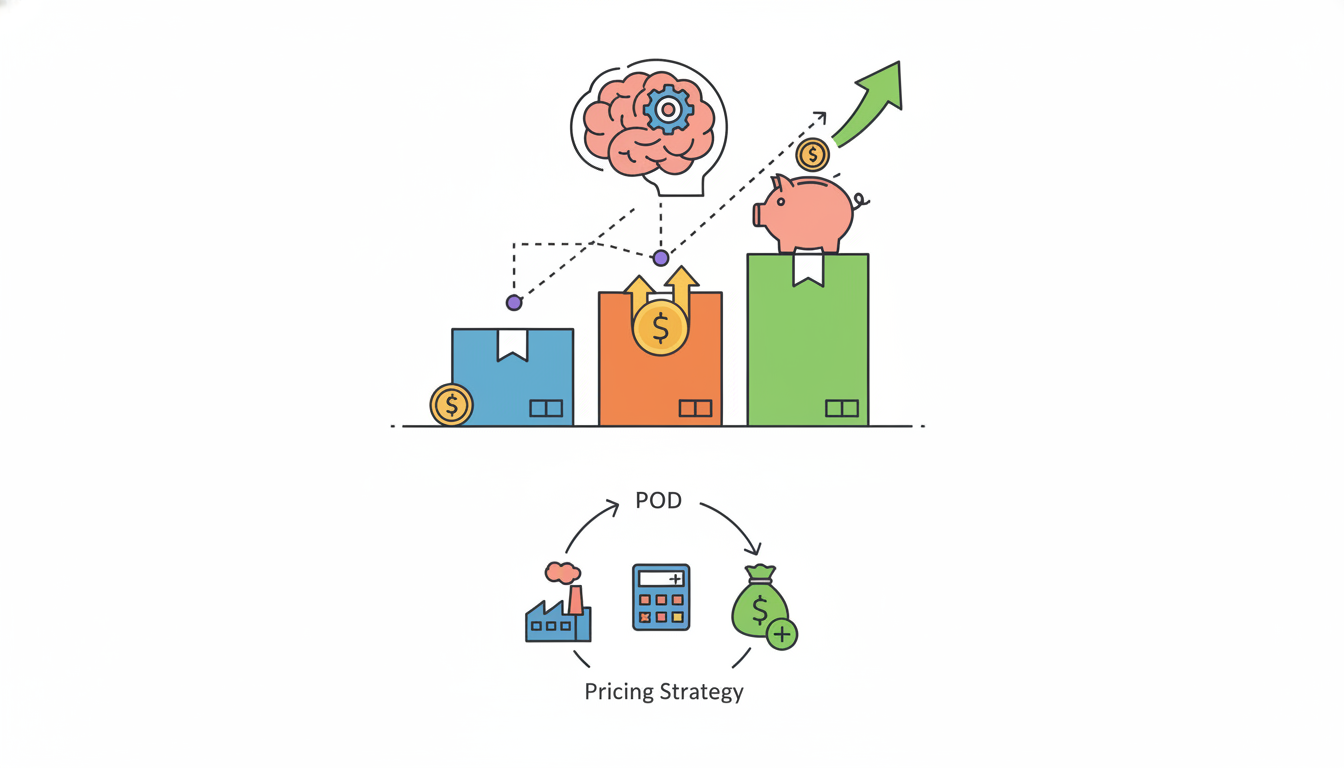 Illustration for POD Pricing Strategy: How to Price Your Products for Profit