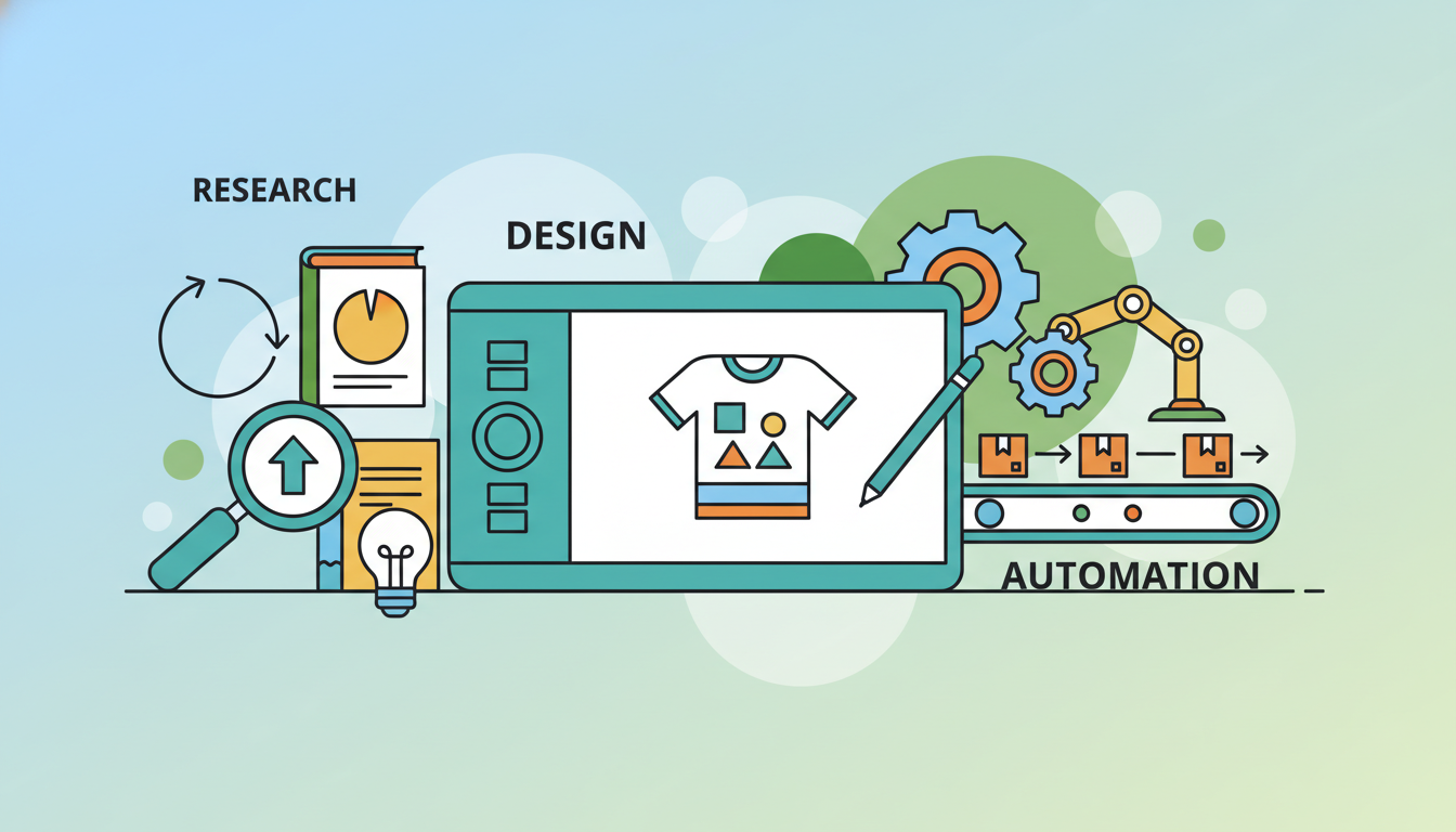 Illustration for Best Tools for Print on Demand: Design, Research & Automation