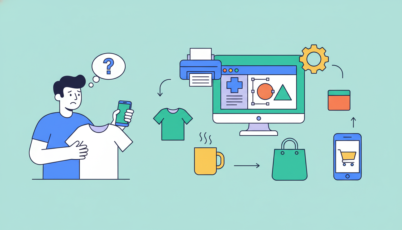Illustration for POD for Beginners with No Design Skills: Tools, Tips & Workarounds
