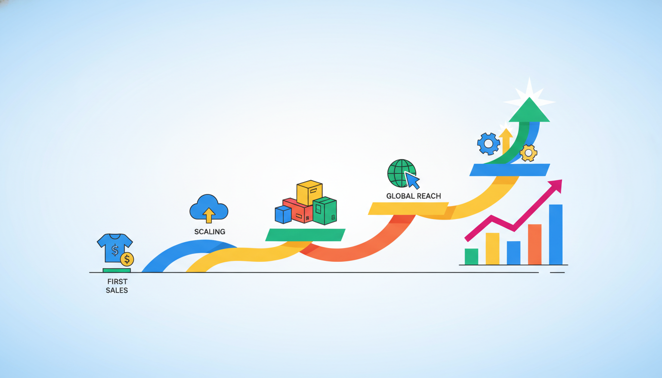 Illustration for How to Scale Your Print on Demand Business Beyond Your First Sales