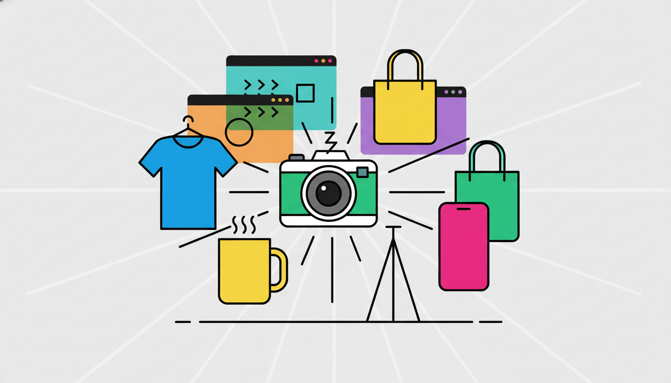 Illustration for POD Product Photography & Mockups: How to Present Your Designs