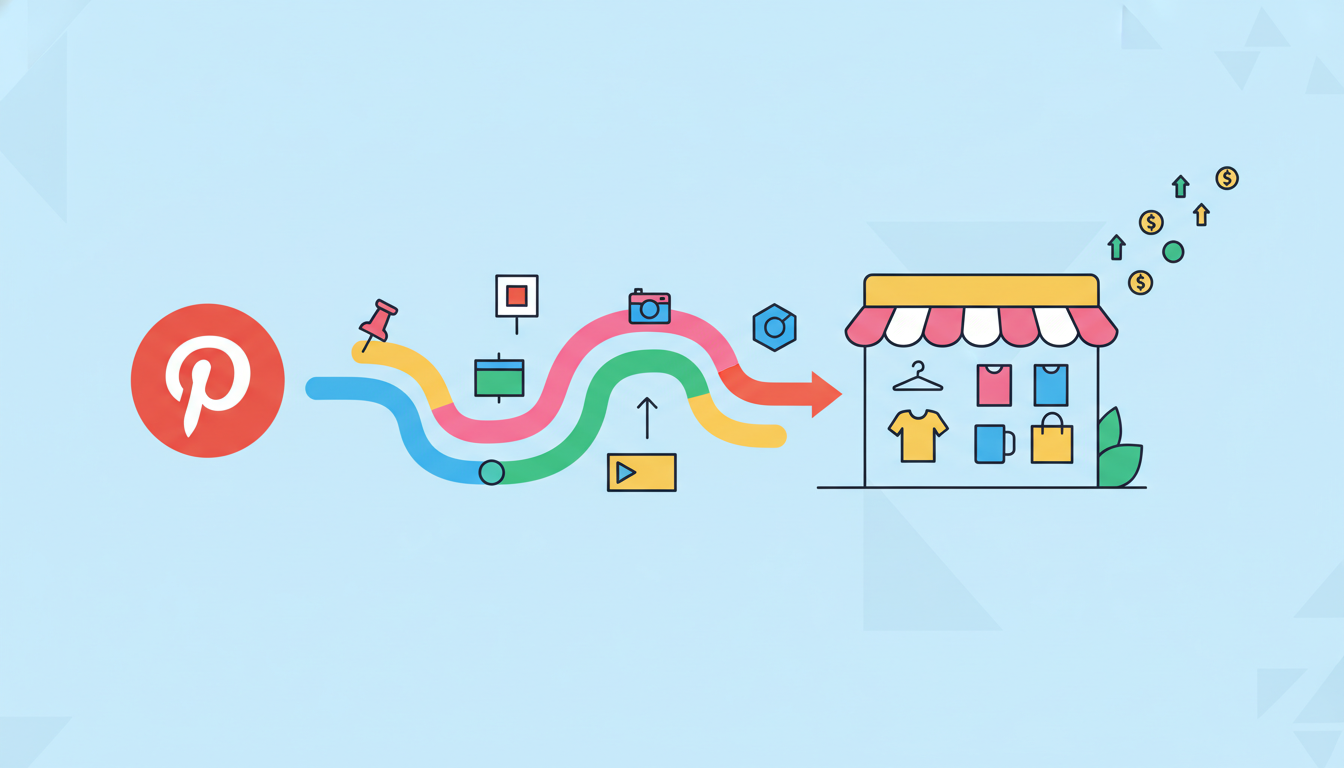 Illustration for How to Use Pinterest to Drive Traffic to Your POD Store