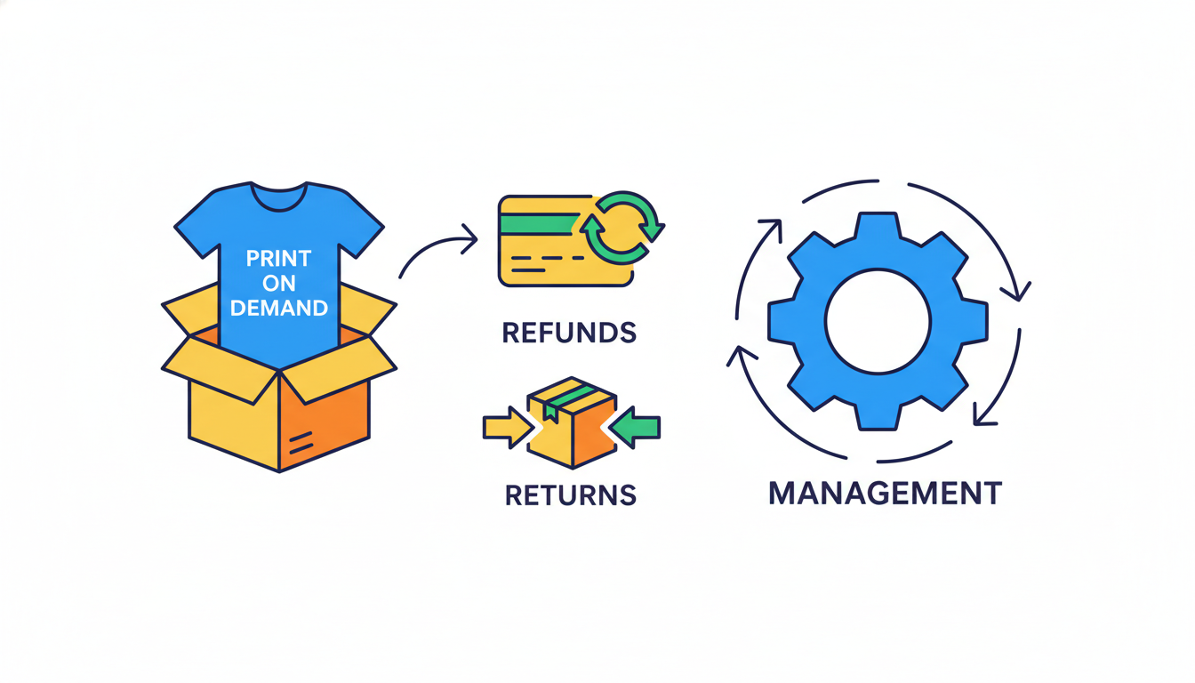 Illustration for How to Manage Returns and Refunds in a Print on Demand Business