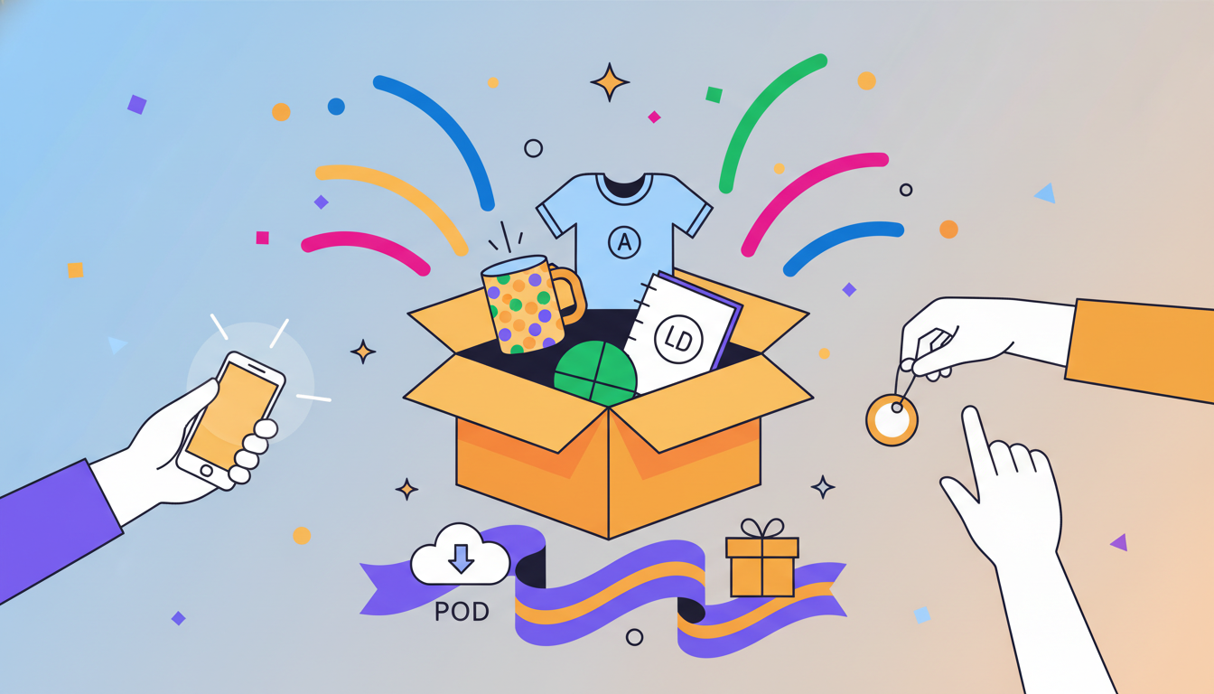 Illustration for How to Create a Memorable Unboxing Experience with Custom POD