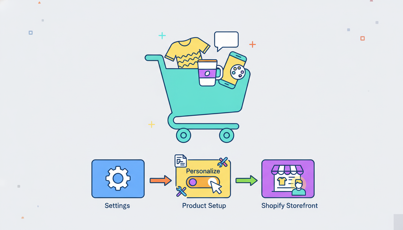 Illustration for How to Set Up Product Personalization on Your Shopify Store