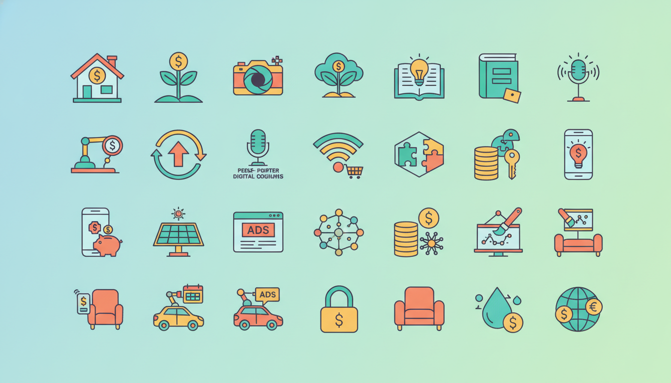Illustration for 20 new passive income ideas